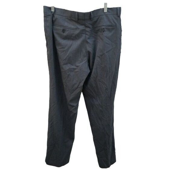 Banana Republic Mens Size 33x32 Gray Striped Dress Pants - Picture 4 of 9